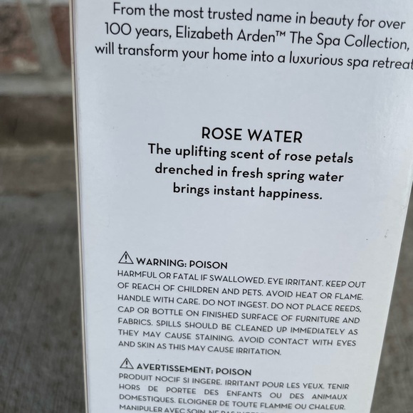 Elizabeth Arden Rose Water Reed Diffuser NWT Limited Edition Discontinued - Picture 4 of 5